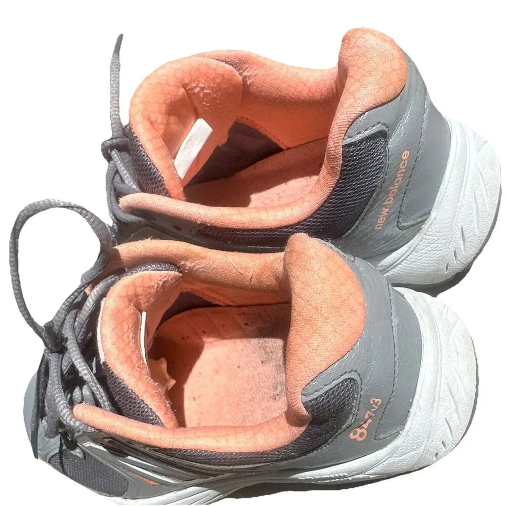 New Balance 847v3 Women’s Size 7 Gray Coral Orange Walking Running Shoes